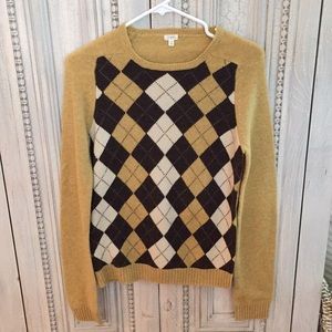 J. Crew argyle sweater